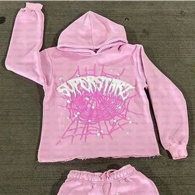 Y2K Cobweb Printed Hoodies Women Autumn Winter Harajuku Zip Up Hooded Sweatshirt Men Gothic Hip Hop Oversized Jackets Streetwear