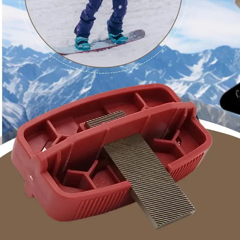 Snowboard Edge Sharpener With Built-in Removable File Double Board Edge Trimmer Snowboard Sharpener For Waxing