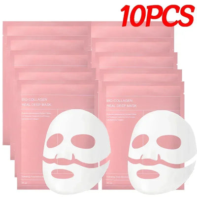 Bio-Collagen Face Mask Hydrogel Soft Gel Refreshing Brightening Hydrating Overnight Mask Deep Moisturizing for Women Skin Care