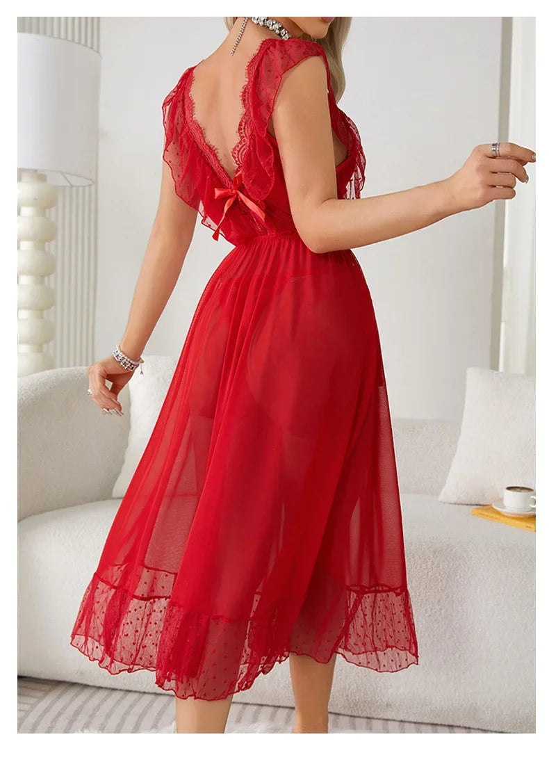 Women's Sexy Lingerie Nightgown Sleepwear