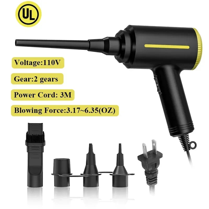 Icanzuo Cordless Air Duster Electric Air Blower Computer Keyboard Cleaning,Rechargeable Handheld Computer Duster Cleaner