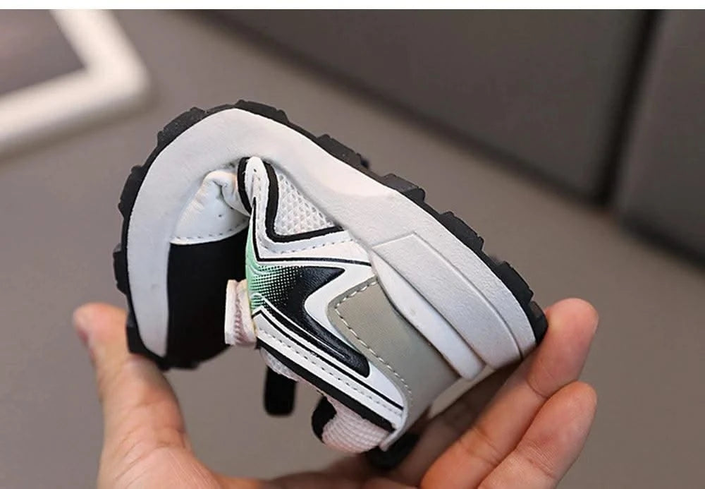 Kid's sports shoes for small and medium-sized children spring and autumn boys' sports shoes girls' mesh breathable running shoes