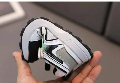 Kid's sports shoes for small and medium-sized children spring and autumn boys' sports shoes girls' mesh breathable running shoes