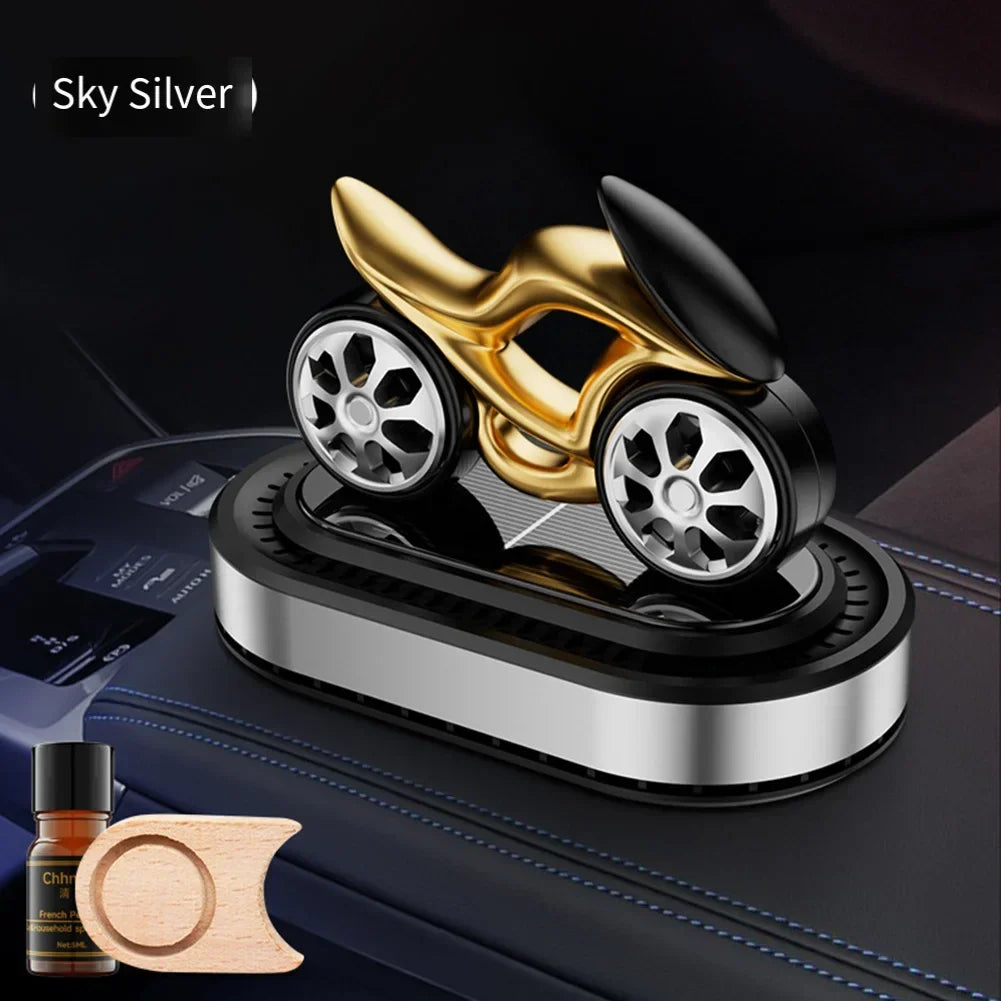 Compact Fragrance Diffuser For Car Car Purifier Portable Air Freshener Motorcycle Diffuser Advanced Solar Panel Technology