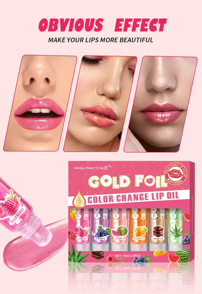 Shiny Lip Oil Gift Set 15ml×24PCS deep moisturizing non-decolorizing  foil brightening and embellishing lip color gift