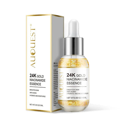 Niacinamide Face Serum 24K Gold Hyaluronic Acid Essence Whitening Dark Spot Corrector Facial Serum Skin Care Products