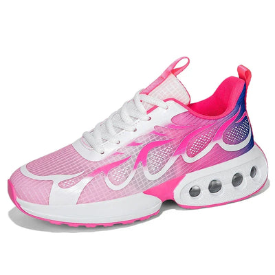 Women Running Shoes Outdoor Casual Walking Breathable Loafers Comfortable Brand Leisure Jogging Fashion Lace-up Blade Sneakers