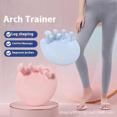 Leg Toe Plantar Exercise Kit 2Pcs: Arch Trainer & Thumb Valgus Corrector with Toe Splints System