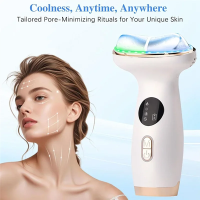 A52Q-Red Light Therapy LED Facial Massager Cold Heat For Face Neck Eye Lifting Firming Depuffing Sculptor Skin Care