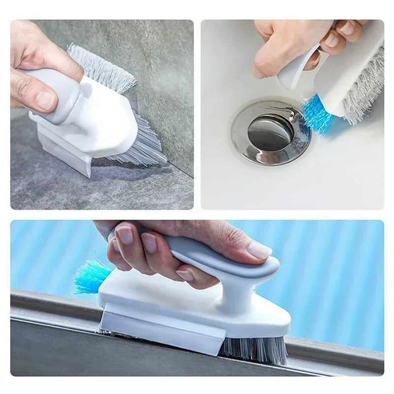 Useful Things for Kitchen Gadgets Cleaning Tools 4-in-1 Tool Dish Soap and Ceramic Tile Floor Brush Bathroom Supplies Tub Home