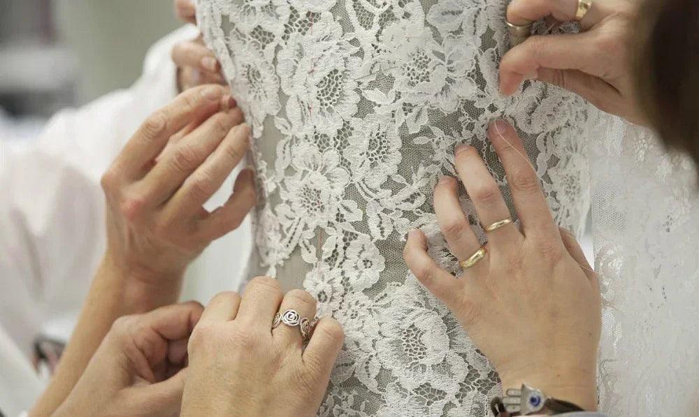 Formal wedding dresses glitter tulle full sleeves princess gown