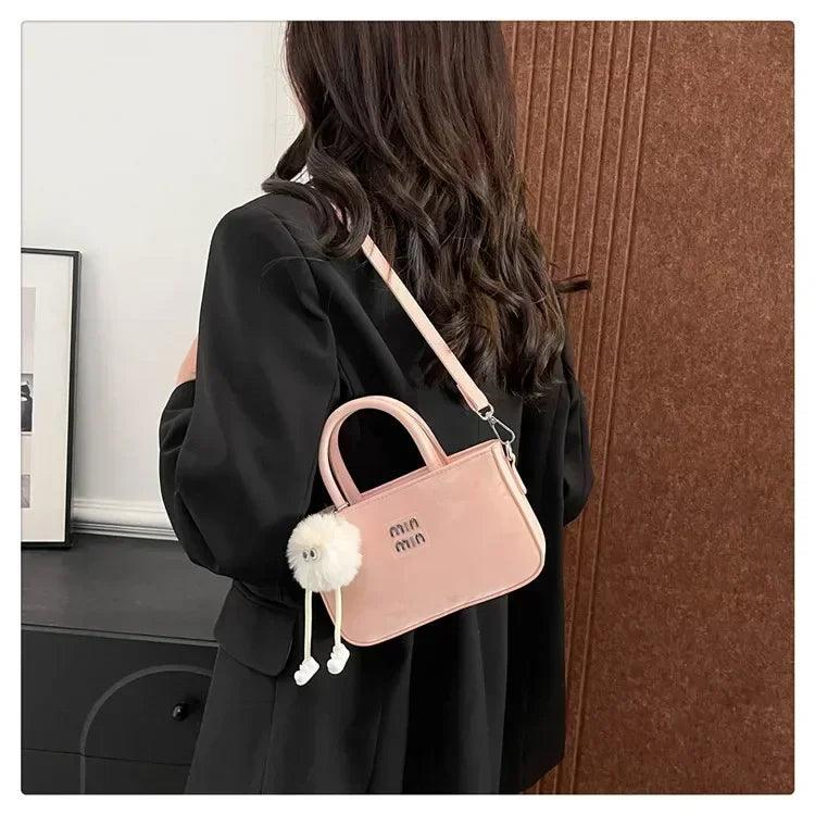 2025 new women’s luxury handbag designer small square purse fashion top handle crossbody bag elegant shoulder trendy
