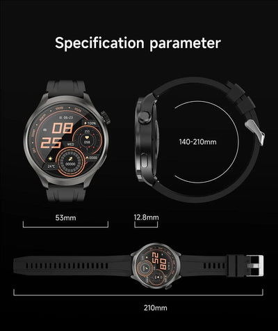 2025 New For HUAWEI High-end Sports Smart Bracelet Men GPS NFC 1.85 AMOLED Screen Compass Waterproof Bluetooth Call Smartwatches