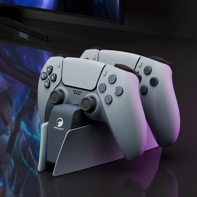 Game Wireless Charging Station for PS5 with Dual Fast Charger Dock and LED Charging Indicators