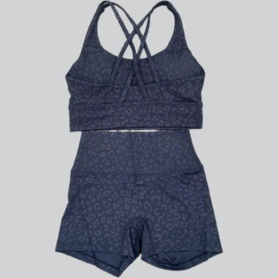 2025 Summer Women's Yoga 2-Piece Set Beauty Back Sling Bra & High Waist Butter Touch Stretch Shorts Fitness Cycling Sports Set