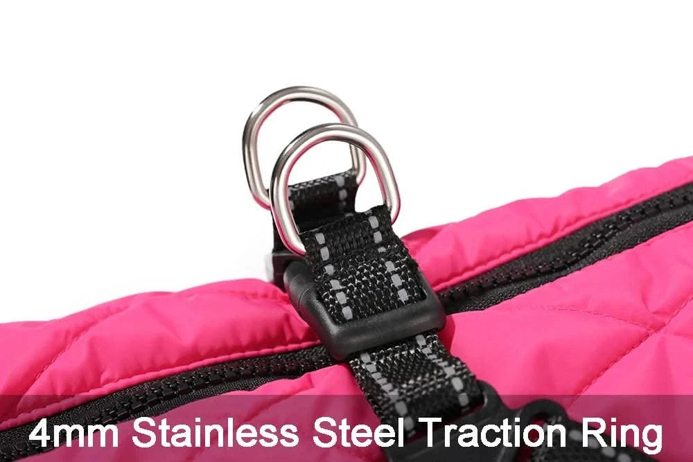 Waterproof Pet Jacket With Harness Winter Warm Dog Clothes for Small Large Dogs Labrador Coat Chihuahua French Bulldog Outfits