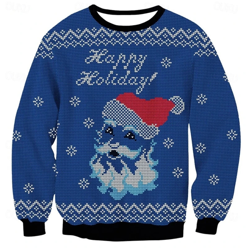 Fashion Jesus Ugly Christmas Sweater For Women Clothes Hip Hop Bar Party Men Sweatshirts Casual Male Pullovers Tops Tracksuit