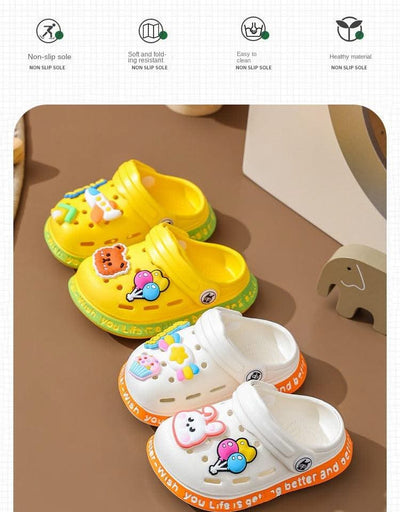 Cartoon Soft Sole Anti Slip Children's Sandals and Slippers | Indoor, Home Shoes For Boys and Girls Kids Shoes