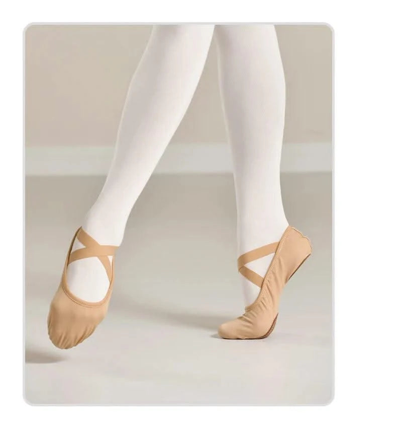 Ballet Dance Shoes for Women Girls Teenager Big Split Sole Ballet Shoes Children Adult Elastic Ballet Practice Dancing Slippers