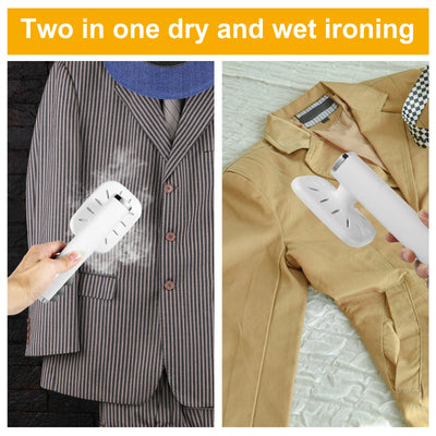 Travel Iron Portable Mini Ironing Machine Garment Steamer Wrinkle Remover Dry and Wet Handheld Steam Iron for Fabric Clothes