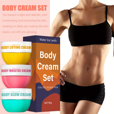 3-Piece Skin Care Set, Body Brightening Cream, Firming Body Cream, Body Moisturizer, Firming and Lifting Skin Set