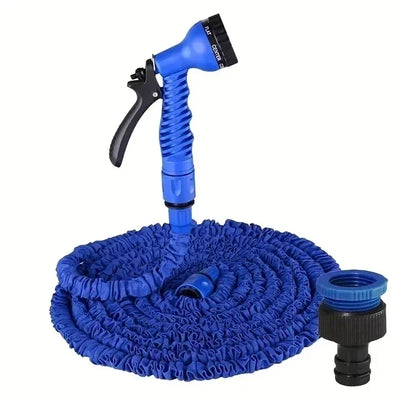 Extendable Garden Hose, High-Pressure Car Wash with 7 Spraying Functions, Home Garden Watering Hose for Multiple Uses，Water Gun