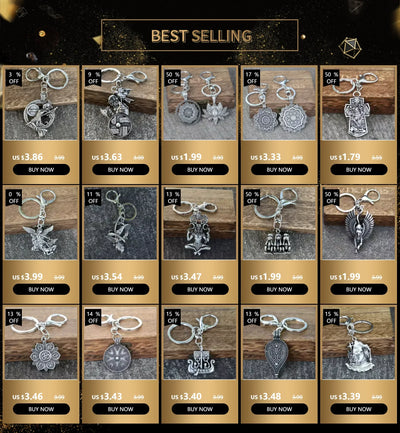 Nostalgia Yoga Lotus Keyring Mandala Jewelry Vintage Keychain For Women Buddhism Gifts