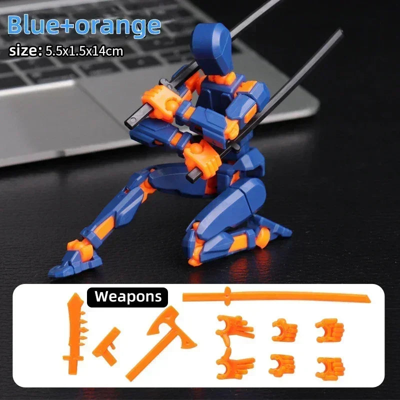 Multi-jointed movable shapeshift robot 3d printed mannequin dummy 13 action figures toys kids adults parent-children