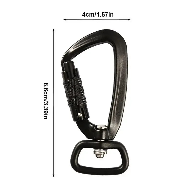 Mountain Climbing Carabiner Auto-Locking Twist Lock Caribeeners For Camping Shade Sail Accessories Rock Climbing Carabiner