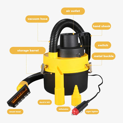 Bucket Car Vacuum Cleaner Portable Small One Suction Clean Portable Car Appliance Multifunction Vacuum Cleaner Great Suction