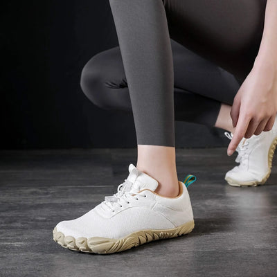 Wide Barefoot Sneakers for Women - Natural Foot Movement Wide Toe Box Shoes, Lightweight Zero-Drop Minimalist Design for Running
