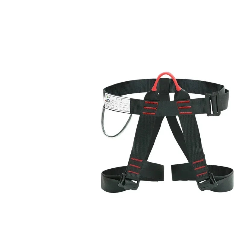 Outdoor Harness Sports Rock Climbing Half-Body Harness Waist Support Safety Belt Aerial Survival Mountain Tools