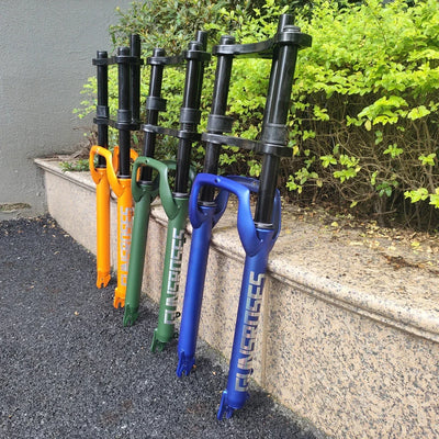 Double Shoulder  26X4.0 Snow Bike Front Fork  Steel  Beach Bicycle Fork    135mm Dropout  Fat Bike Suspension