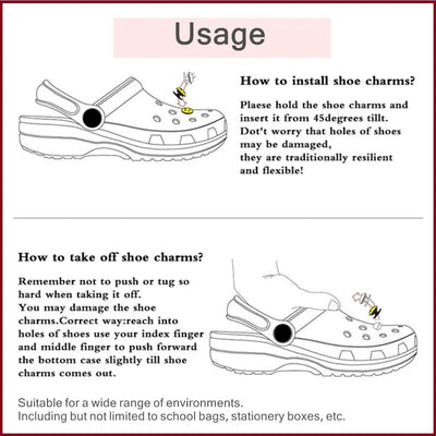 Cartoon Clogs charms DIY shoe buckle Summer beach cute shoes flower  Detachable For Clogs Decorations Children gift