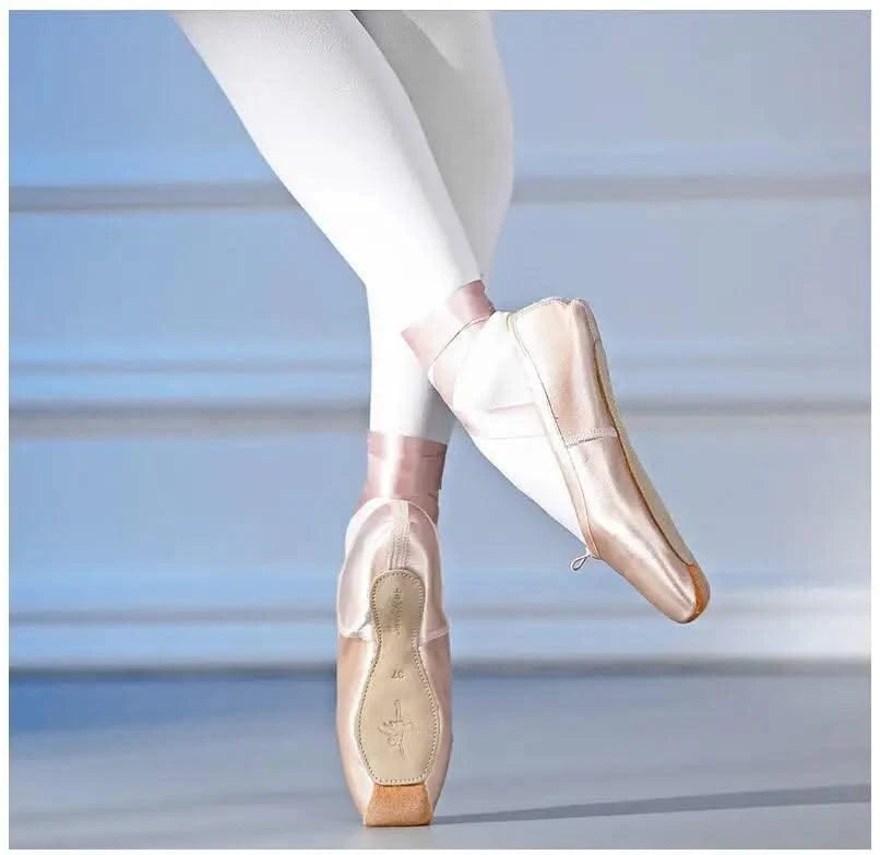 Women Professional Ballet Dance Shoes Child and Adult Ballet Pointe Dance Shoes with Ribbons Shoes Woman Zapatos Mujer Sneakers