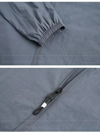 Summer Jackets Men Male Windbreaker Fishing Coats Father Ultrathin Sunscreen Jacket Youth Outerwearing Clohting Traveling Korean