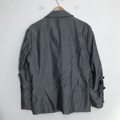 PFHQ Autumn Texture Design Niche Men's Blazers Streetwear Outdoor Patchwork Sports Baggy High Quality Delicacy Suit Coat 21Z1391