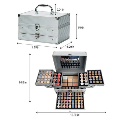 Makeup Set Box Eyeshadow Lip Blush Nail Polish Eyebrow Pencil Multi-functional Palette