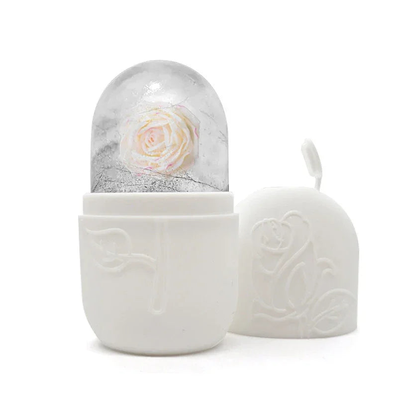 Reusable Ice Roller For Face And Eye Facial Beauty Ice Roller Skin Care Tools Ice Facial Cube Silicone Ice Mold Beauty Cooling