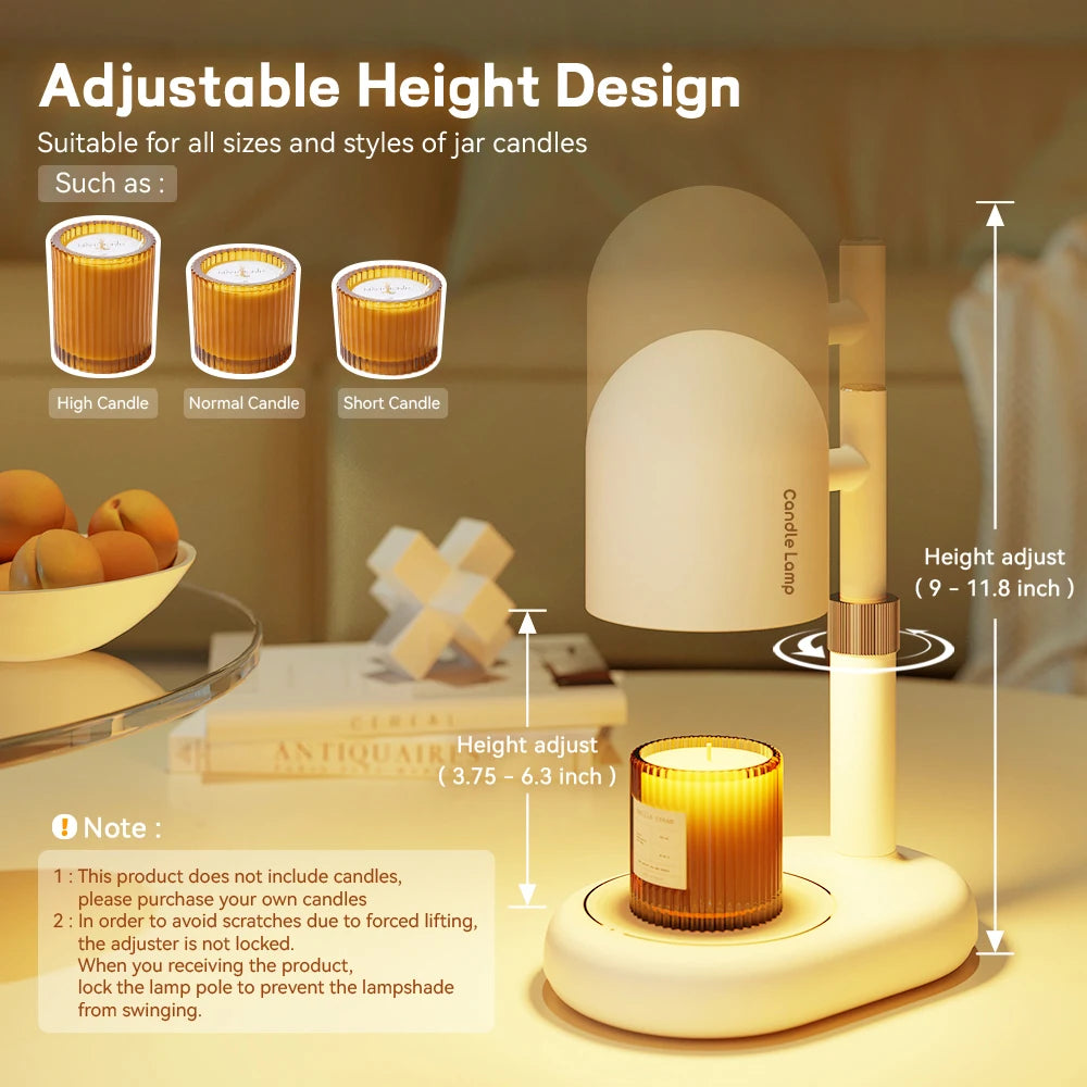 Candle Warmer Dimmable Light Control Warmer melting Candle Lamp Wax For Bedroom Halogen Bulb For Scented Aroma Candle EU/US Plug