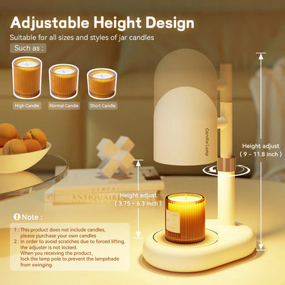 Candle Warmer Dimmable Light Control Warmer melting Candle Lamp Wax For Bedroom Halogen Bulb For Scented Aroma Candle EU/US Plug
