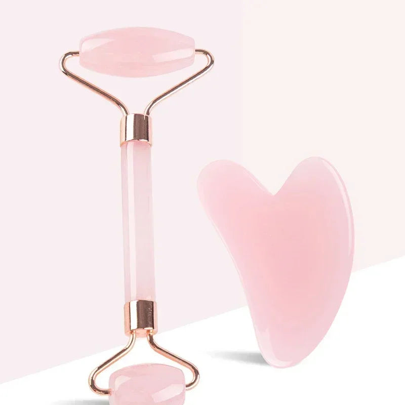 Face Roller Gua Sha Set Facial Body Massager Roller Facial Roller Massage Set Face Lifting Beauty Massage Tool
