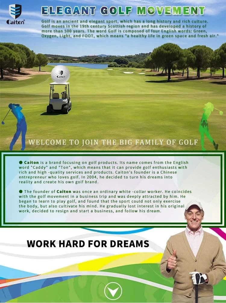 Caiton Golf Accessories Set with Hi-End Case, Golf Balls, Rangefinder, Golf Tees, Brush, Scorer,Golf Gifts for Men and Women