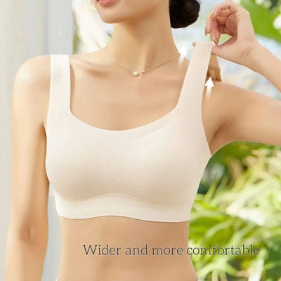Comfortable Simple Wireless Bras Shockproof For Women