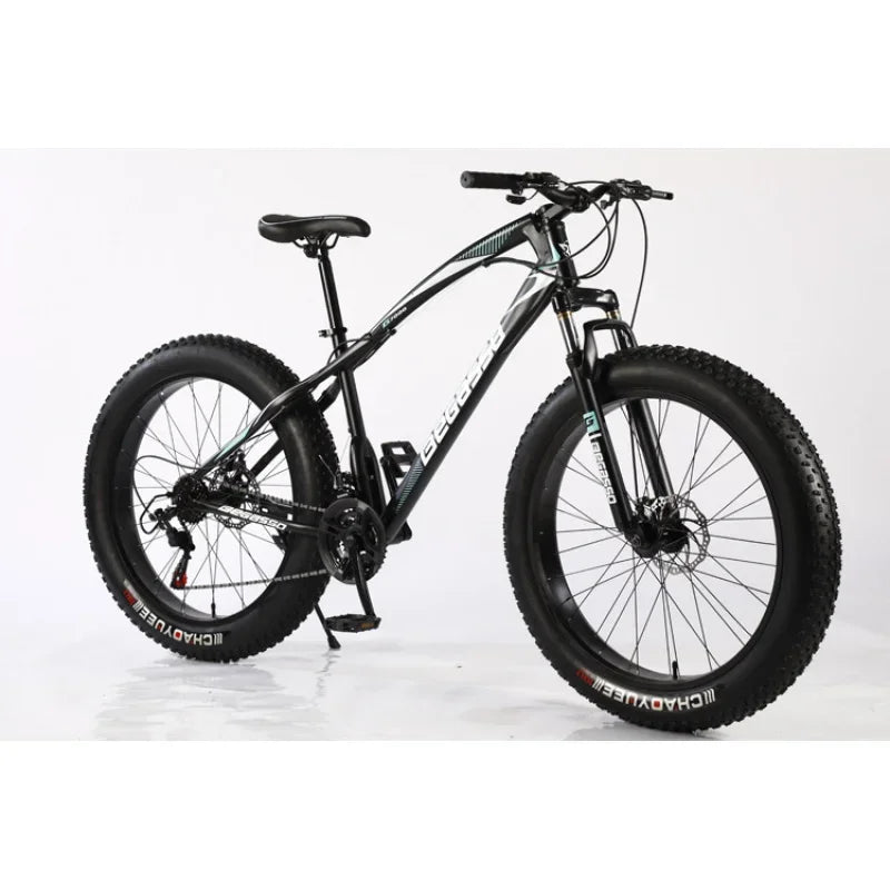26Inch Snow Bike with Variable Speed4.0Thick Wide Tires Outdoor Beach Bike Mountain Bike Bicycle