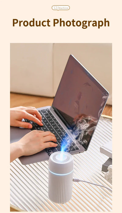 Car Aromatherapy Diffuser Humidifier with LED Light  Auto Air Purifier and Aroma Air Freshener for Car