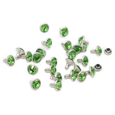 Colorful Crystal Rhinestone For Nails Rivets Studs For Leathercraft 100Sets Horse Tack Rivet Leather Belt Bags Clothing