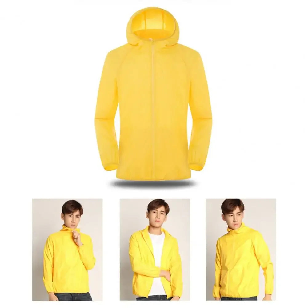 2024 Summer Hooded Jacket Men Women Waterproof Sun Coat Pockets Quick Dry Skin Ultra light Windbreaker Outdoor Jacket