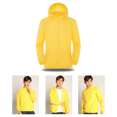 2024 Summer Hooded Jacket Men Women Waterproof Sun Coat Pockets Quick Dry Skin Ultra light Windbreaker Outdoor Jacket