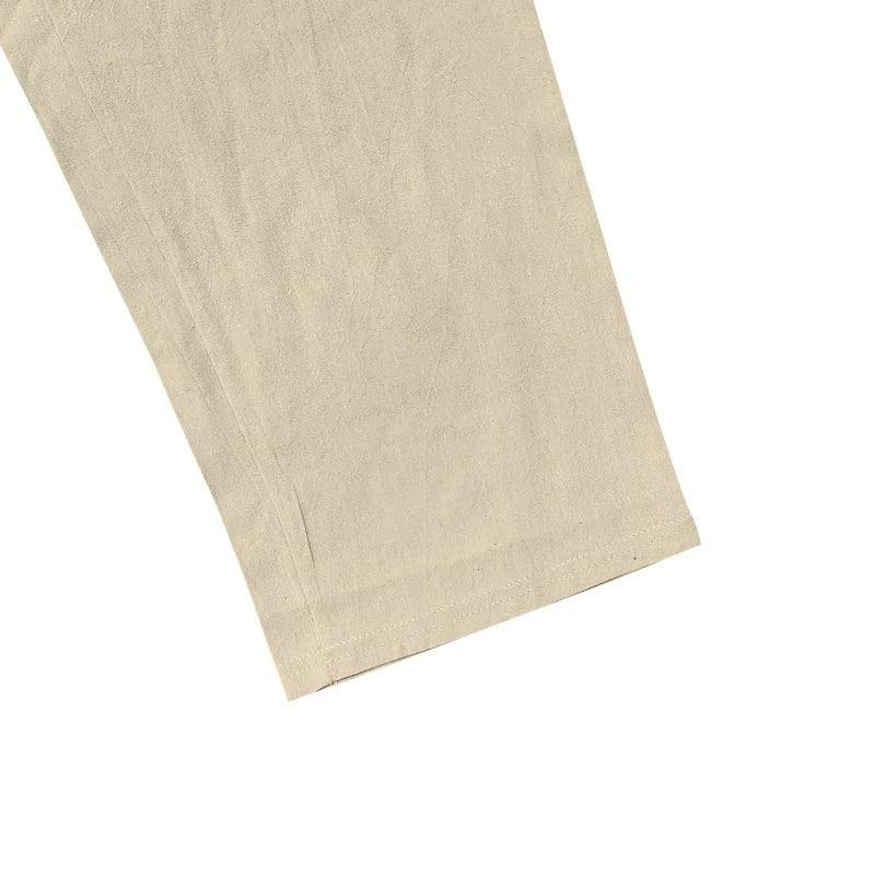 Men's Linen Wide-leg Pants for All Seasons Hip-hop Street Fashion Casual Pants Loose and Versatile Breathable Trousers for Men